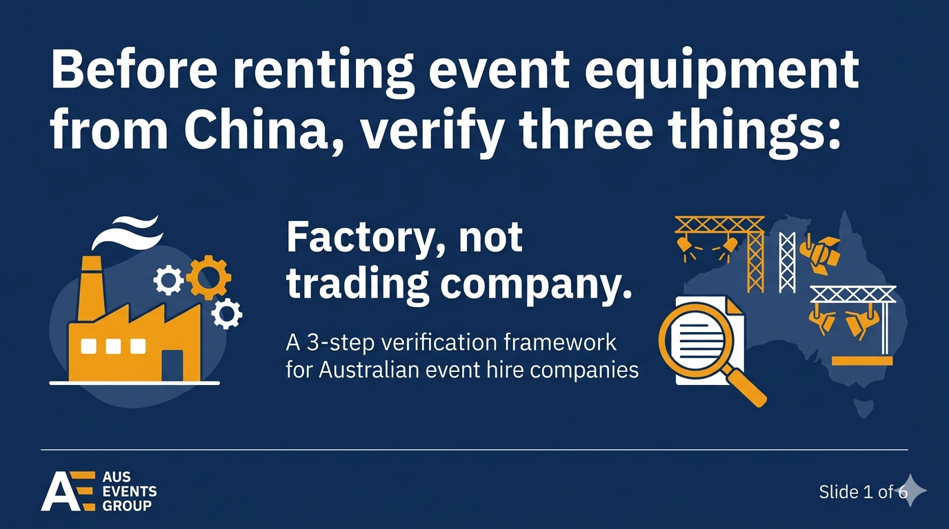 Before you sign. See the factory.