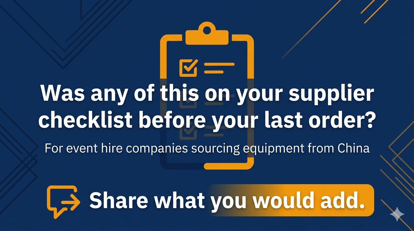 Was any of this on your supplier checklist?